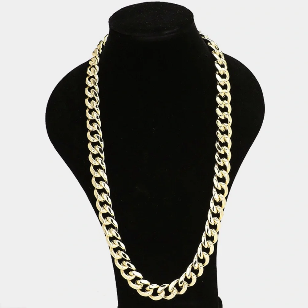 30” 18mm 14K Gold Plated Chain Necklace